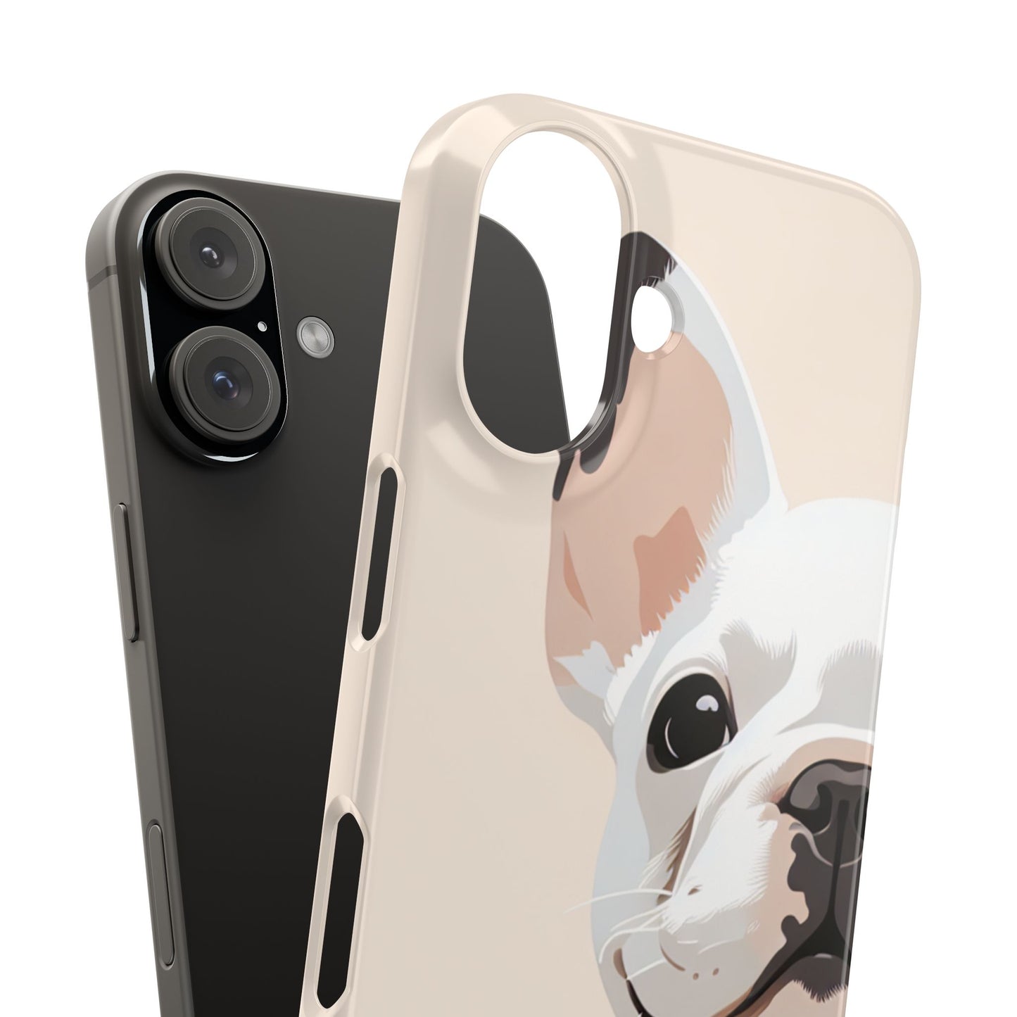 Phone Case - Cute White Frenchie Smartphone Cover