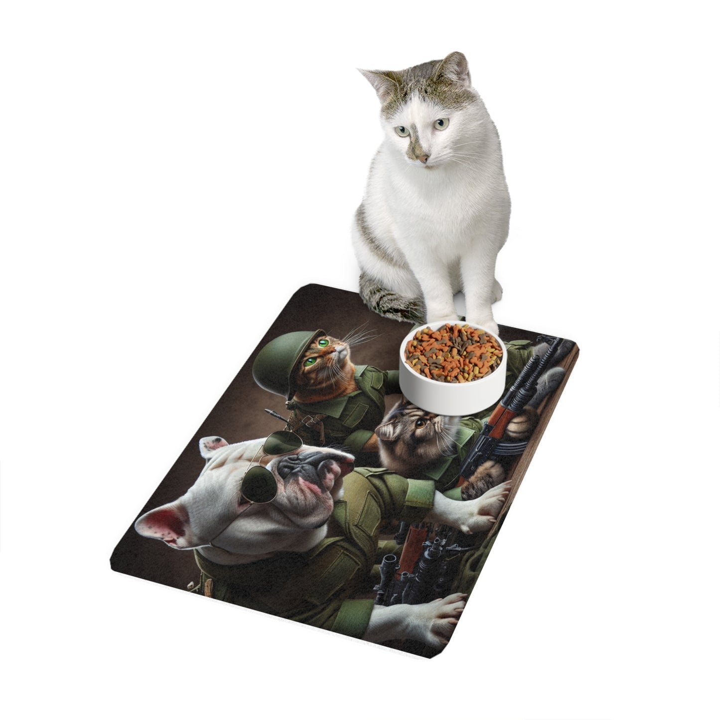Pet Food Mat (12x18) - Expendables Dogs and Cats