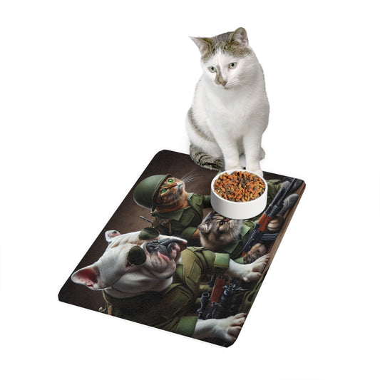 Pet Food Mat (12x18) - Expendables Dogs and Cats