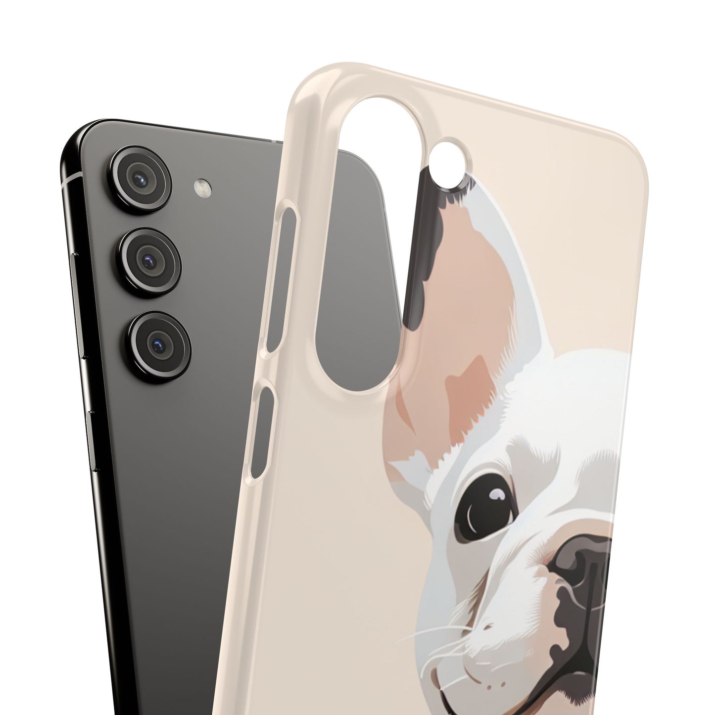 Phone Case - Cute White Frenchie Smartphone Cover